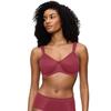 Minimizer-BH TRIUMPH "Essential Minimizer T W X", Damen, Gr. 95, Cup E, sweet marsala, Microtouch, Obermaterial: 70% Polyamid, 30% Elasthan, casual, BHs, verkleinert die Brust optisch um eine Cup-Größe
