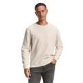 Strickpullover TOM TAILOR, Herren, Gr. XL, soft buttercream melange, Strick, Obermaterial: 100% Baumwolle, meliert, casual, regular fit taillenbedeckt, Rundhals, Langarm Bündchen, Pullover, mit Bündchen
