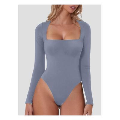 Langarm-Body mit quadratischem Ausschnitt Image