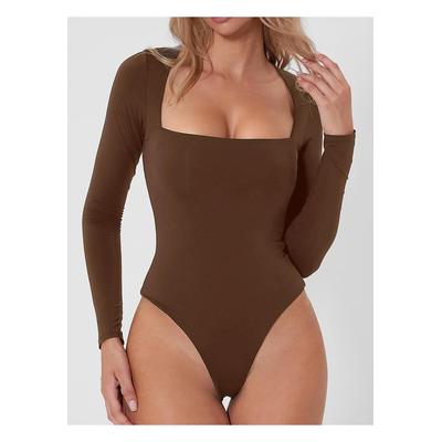 Langarm-Body mit quadratischem Ausschnitt Image