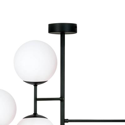 Deckenlampe Korek Domiluce, dimmbar, weiß / opal, für Wohn- / Esszimmer, Glas, Modern, Deckenlampe Image