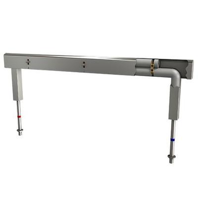 KWC Aquarotter Armatureneinh., Edst., doppelreihig, 10 Waschplätze, 3000 mm, Wasserans un., 20300649 2030064969 Image