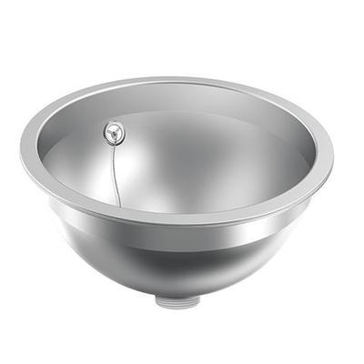 KWC Aquarotter Rundbecken, RONDO, Edelstahl, sdm, 340x142 mm, Überlauf, Ab-u.Überlaufgarn., 36000097 3600009747 Image
