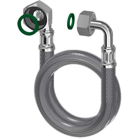 KWC Aquarotter Schlauch, G3/4xG1/2, 200 mm, DN10, S-Form, 2030004881, 2030004881 2030004881 Image