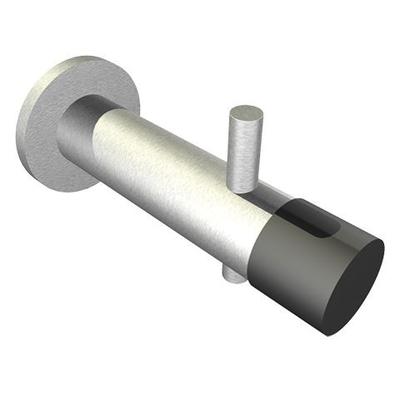 KWC Aquarotter Kleiderhaken, Edelstahl, 80x42x39 mm, Wandmontage, mit Türstopper, 2030016320 2030016320 Image