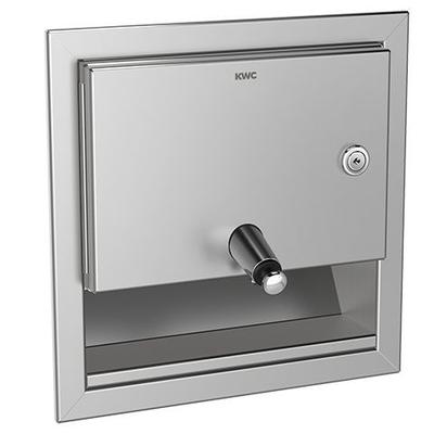 KWC Aquarotter Seifenspender, RODAN, Edelstahl, Unterputz, 241x243x132 mm, 3600009362 3600009362 Image