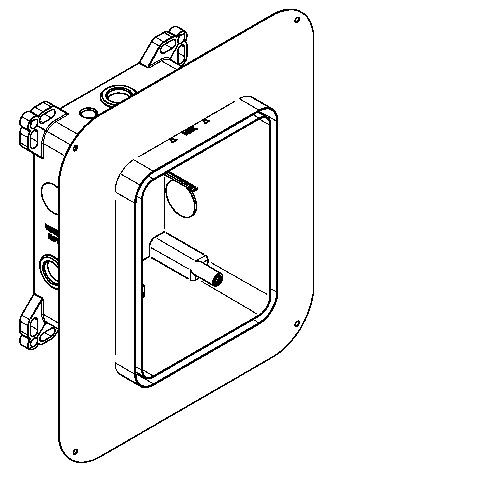 KWC Aquarotter Rohbauset, F5, Systembox R5, waschen, Kalt- oder vorgem. Warmwasser, Klebefl., 203006 2030060058 Image