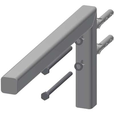 KWC Aquarotter Konsole, VARIUS, Edelstahl, weiß, 30x170x370 mm, für WT aus MIRANIT, 2030051360 2030051360 Image