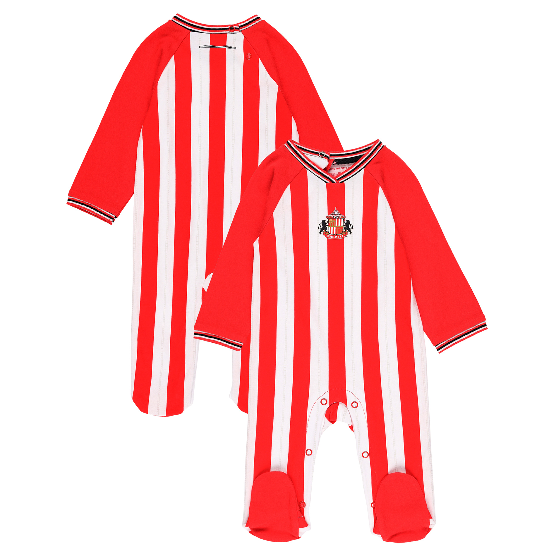 Sunderland Heimtrikot-Schlafanzug – Rot/Weiß – Baby Image