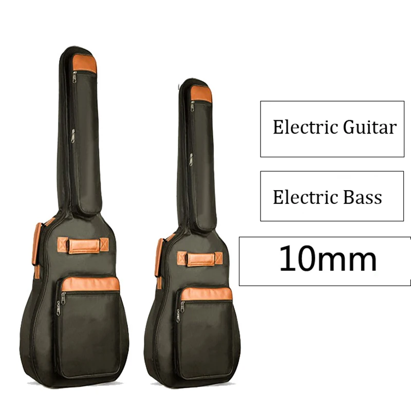 40/46 Zoll E-Gitarre Tasche Wasserdichte E-Bass Tasche 10mm Verdickte Gepolsterte Gig Bag Fall Image