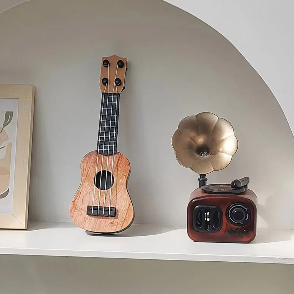 Mini 4-Saiter klassische Ukulele Gitarre Spielzeug Musikinstrument für Kinder Kinder Anfänger Früherziehung kleine Gitarre Image
