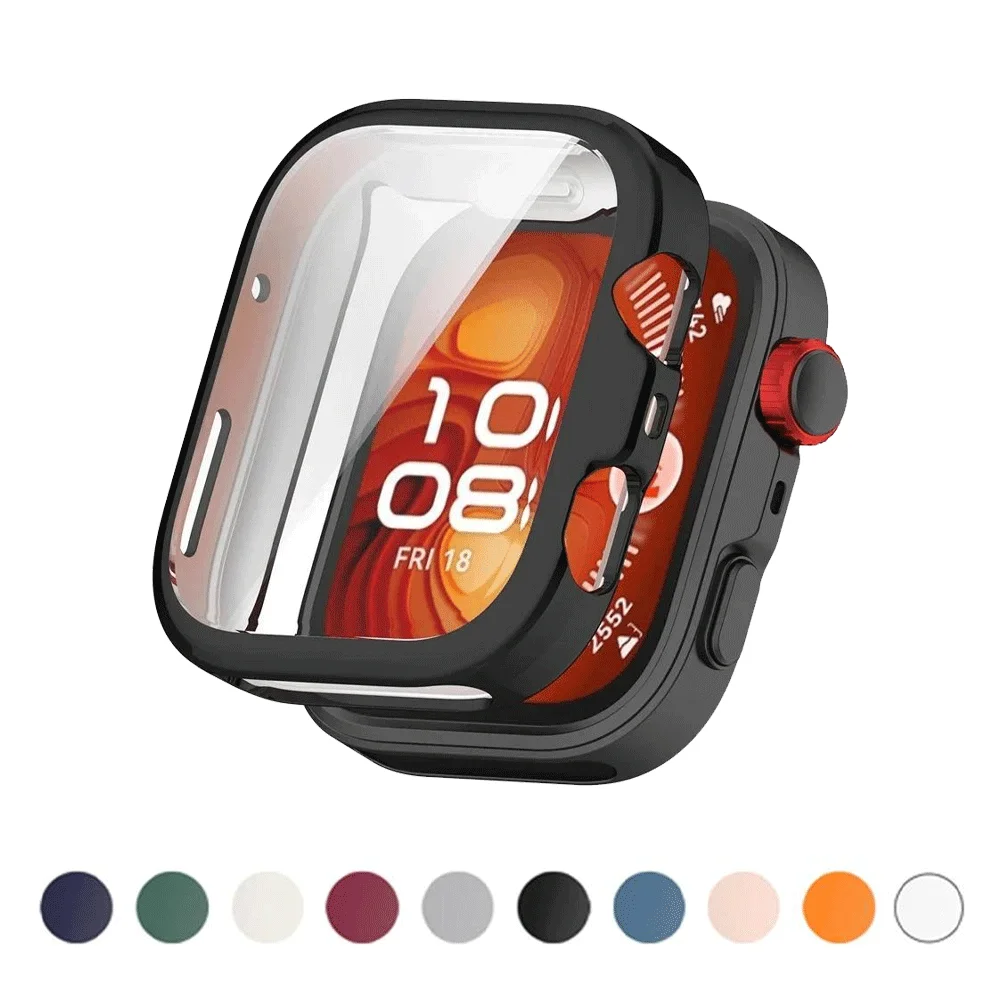 Silikon-TPU-Gehäuse aus Glas für Huawei Watch Fit 4, Smartwatch, Displayschutzfolie, Rahmen, Stoßstange für Huawei Fit 4, Pro Fit 4, Abdeckung Image