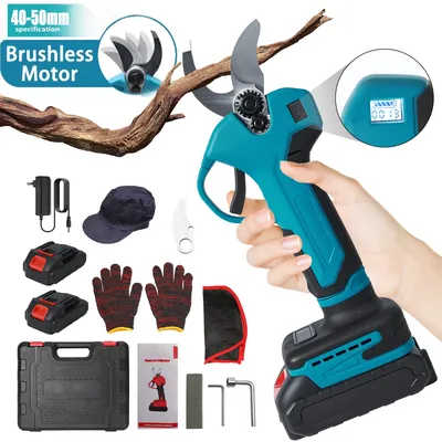 21V Bürstenlose Elektrische Gartenschere Garten Werkzeug Pruner Cordless Elektrische Garten Schere Mit Led-anzeige Für Makita Batterie