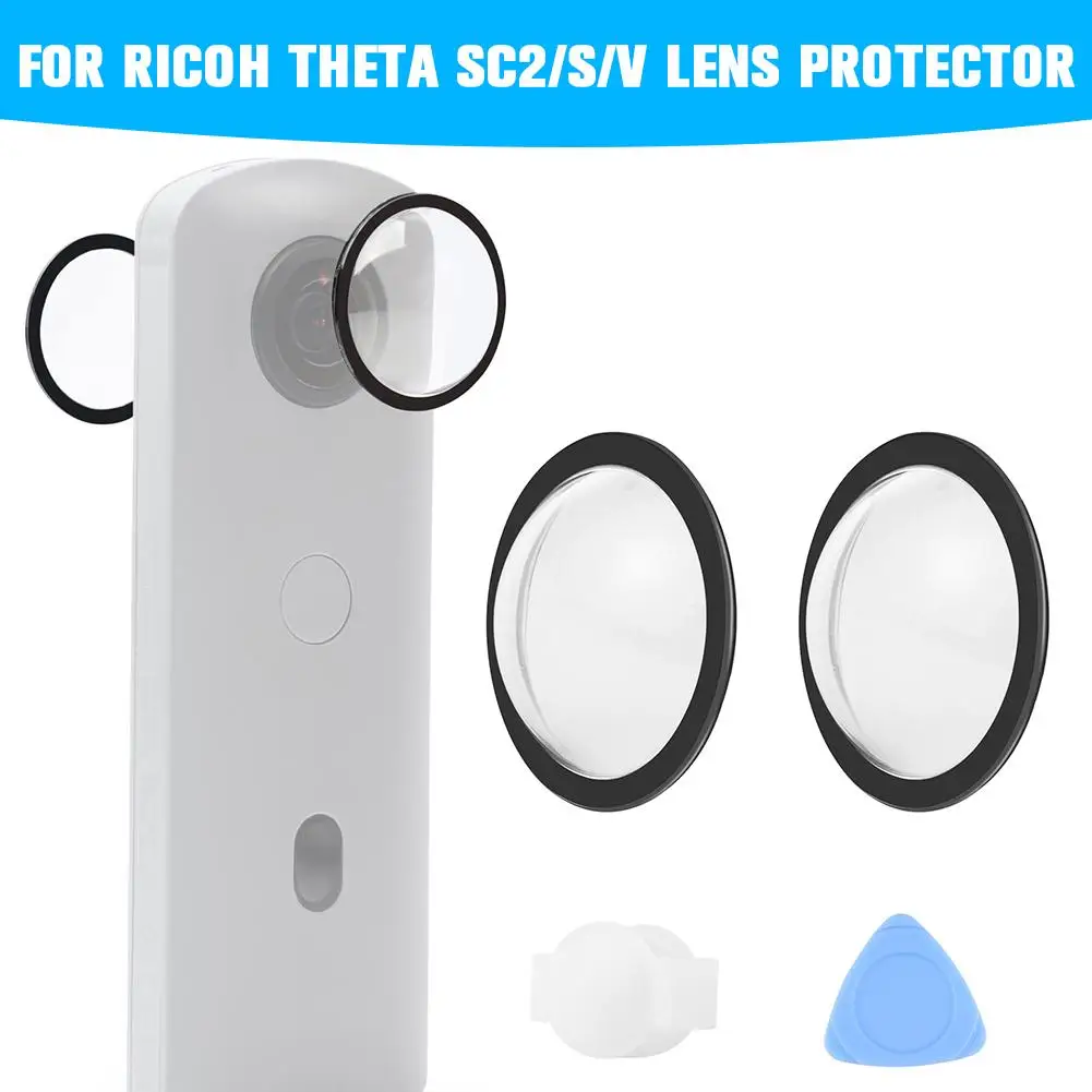 Objektiv Schutz Glas Für Ricoh Theta SC2/S/V für PULUZ Objektiv Schutz PC Schutzhülle Kits Für Sport kamera Zubehör Image