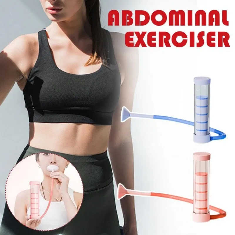 1 Set Atemübungsgerät Bauchmuskeltrainer Tiefenatmung Hantel Männer Frauen Erwachsene Lungenkapazität Trainingsgerät Image