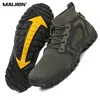 Atmungsaktive gestrickte Herren-Wanderschuhe, hohe Freizeit-Sportschuhe, rutschfeste Outdoor-Trekking-Reise-Turnschuhe, große Größe 38–48
