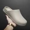 Männer Sommer Halbe Hausschuhe Freizeit Rutschen Outdoor Hause Hausschuhe Männer Anti-slip Wasserdichte Chef Arbeit Schuhe Plus Größe 46 47