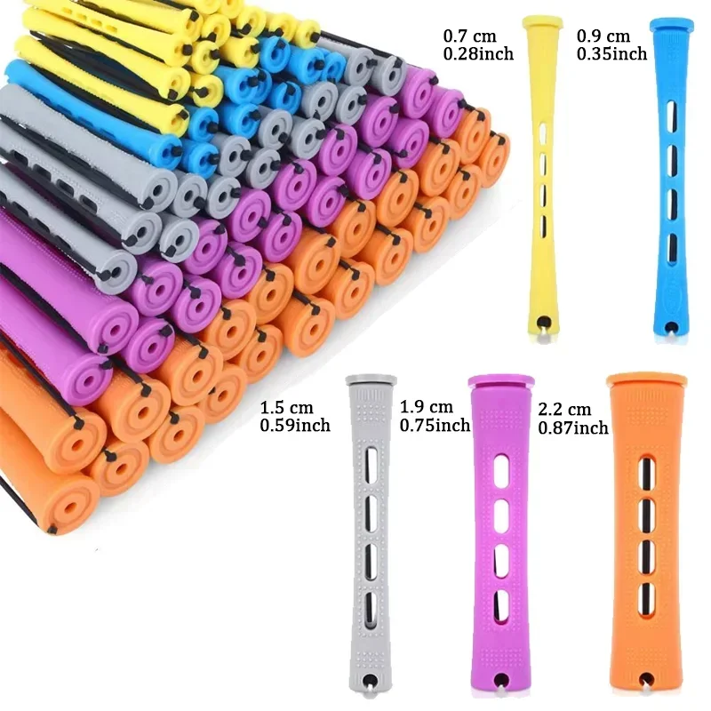 Kalte Welle, 5 Größen von Locken, 20 Stück Dauerwellen-Lockenstabs, Eisen, Kunststoffstäbe, Dauerwellenstangen, Lockenstabs, Haar-Styling-Werkzeuge Image