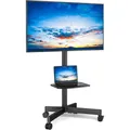 Supporto TV da pavimento con carrello con ruote per schermi al plasma/LCD/LED 27-60 pollici, supporto TV con ruote max. 40 kg, massimo VESA 400 x 400