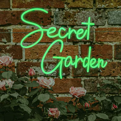 Secret Garden Neon Sign Bedroom BAR Patio Garden Plant Lovers Home Decor Enthusiasts neon light game room cave Party Wall Decor