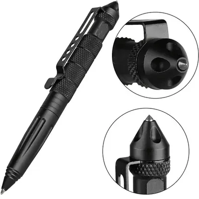 Tactical Defense Pen Multifunctional Tungsten Steel Head Broken Window Tool Outdoor EDC Self Defense Portable Signature Pen
