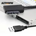 Cavo SATA a USB Convertitore adattatore SATA 7 + 6PIN 13 pin per unità ottica portatile CD/DVD ROM Unità slimline Adattatore da USB a SATA