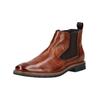 Stiefelette BUGATTI "bugatti Stiefelette Leder/Textil", Damen, Gr. 44, braun (cognac), Leder, Textil, casual, Schuhe