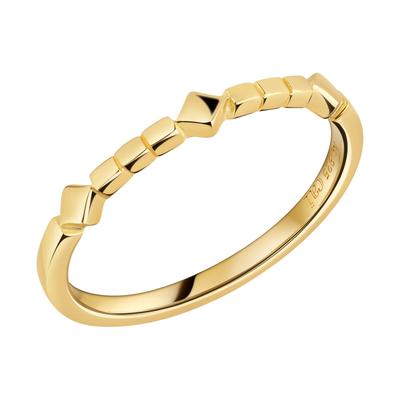 Fingerring CAÏ "925 Silber vergoldet" Gr. 58, gelb, Fingerringe, Damen, 058 (18,5), Silber 925 (Sterlingsilber) Image