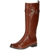 Stiefel CAPRICE "Caprice Stiefel Leder", Damen, Gr. 38, braun (cognac), Leder, casual, Schuhe