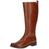Stiefel CAPRICE "Caprice Stiefel Leder", Damen, Gr. 39, braun (cognac), Leder, casual, Schuhe