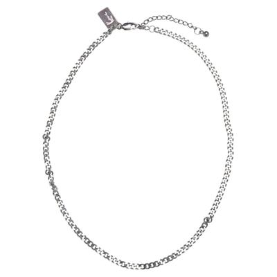Halsreif KARL KANI "Karl Kani Unisex Karl Kani Signature Bold Chain", silber, Halsketten, one size, Messing Image
