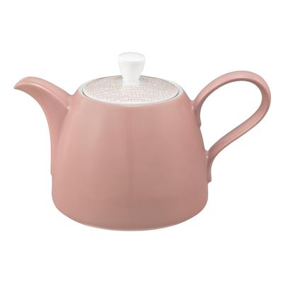 Kanne SELTMANN WEIDEN "Life Fashion", posh rose, weiß, B:15,3cm H:15,1cm Ø:24,4cm, Porzellan, Kannen, für Tee oder Kaffee, Fassungsvermögen 1,4 Liter Image