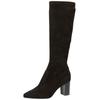 High-Heel-Stiefel CAPRICE "Caprice Stiefel Veloursleder", Damen, Gr. 39, schwarz, Veloursleder, casual, Schuhe