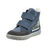 Stiefelette RICOSTA "Ricosta Stiefelette Lederimitat/Textil", Kinder, Gr. 28, bunt (blau, grau), Lederimitat, Textil, casual, Schuhe