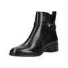 Stiefelette TAMARIS "Tamaris Stiefelette Leder", Damen, Gr. 37, schwarz, Leder, casual, Schuhe