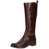 Stiefel CAPRICE "Caprice Stiefel Leder", Damen, Gr. 36, braun (dunkelbraun), Leder, casual, Schuhe