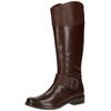 Stiefel CAPRICE "Caprice Stiefel Leder", Damen, Gr. 36, braun (dunkelbraun), Leder, casual, Schuhe