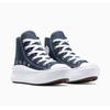 Sneaker CONVERSE "CHUCK TAYLOR ALL STAR MOVE", Gr. 33, navy, navy, weiß, Textil, sportlich, Schuhe