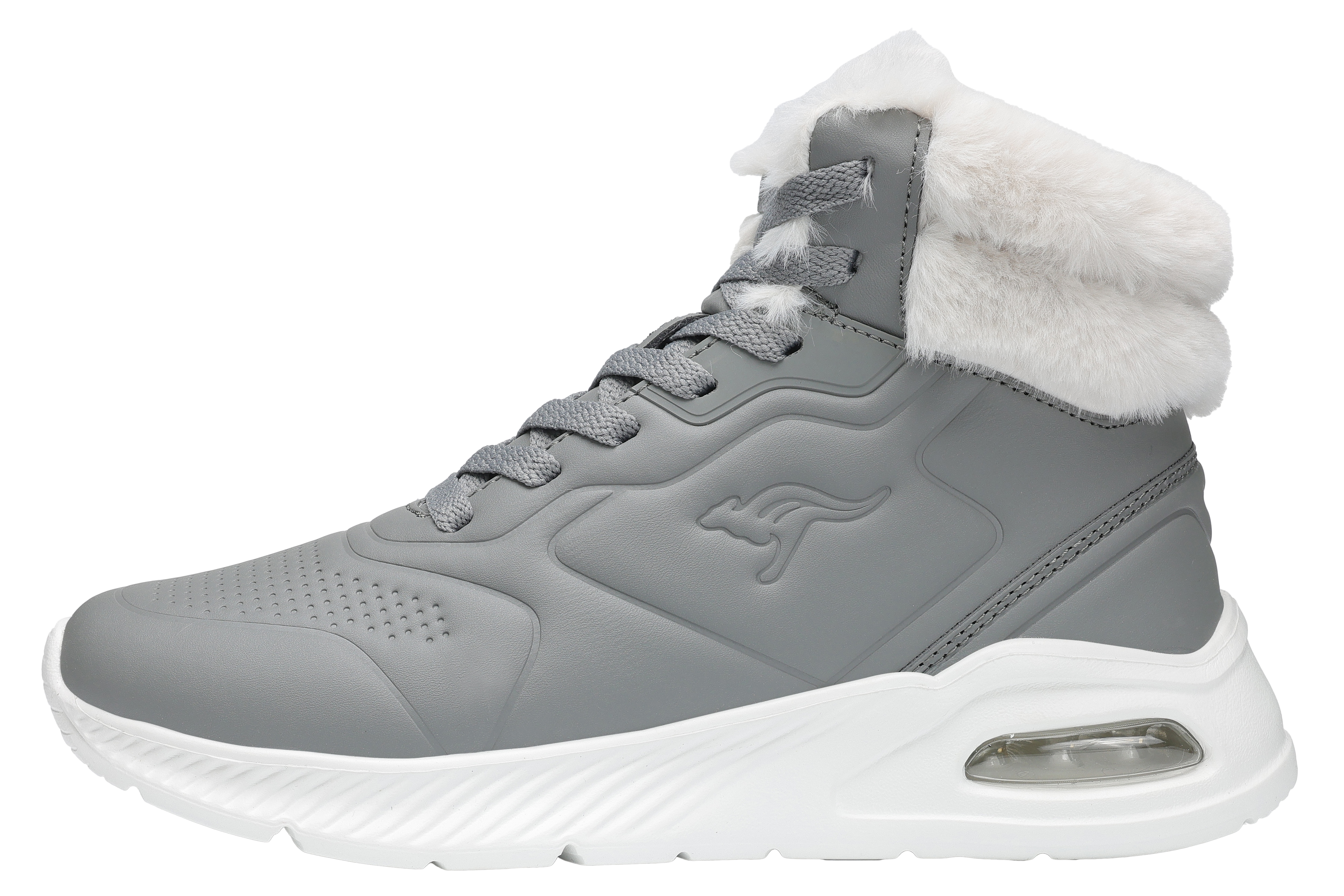 Sneaker KANGAROOS "K-PLN DREAMS MID", Gr. 40, grau (ultimate grau, nimbus cloud), Synthetik, Sportlich, Schuhe, Warmfutter