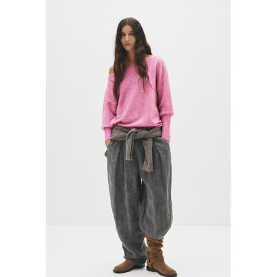 Asymmetric Soft Knit Sweater