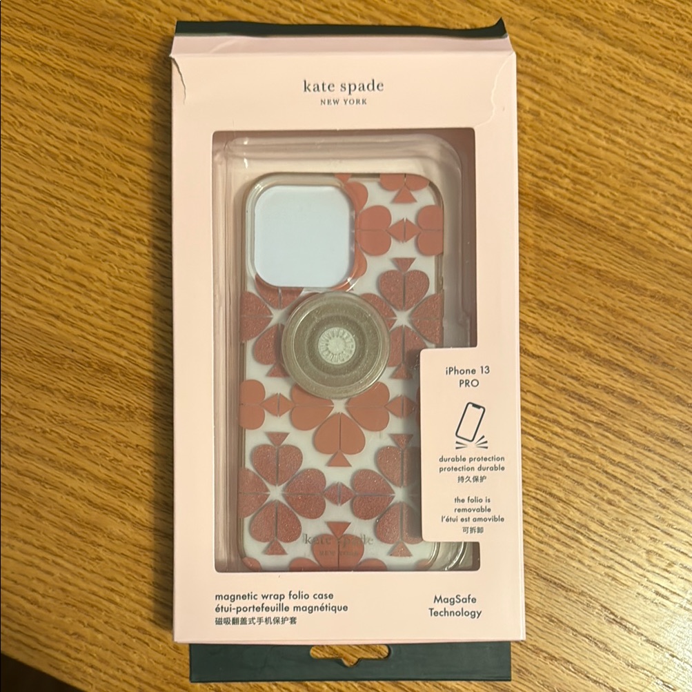Kate Spade Cell Phones & Accessories | Kate Spade Iphone 13 Pro Red And White Phone Case Elegant Design | Color: Red/White | Size: Os