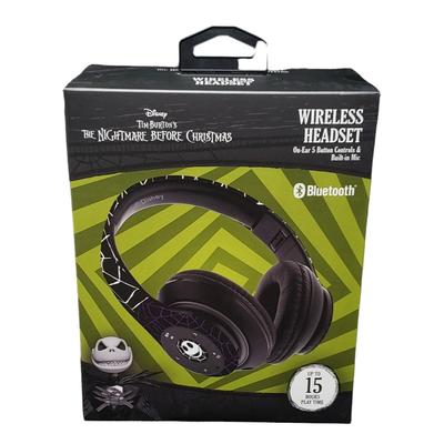 Disney Headphones | Disney Tim Burton's The Nightmare Before Christmas Bluetooth Wireless Headset | Color: Black/White | Size: Os
