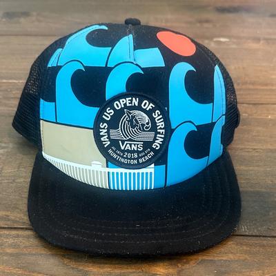 Vans Accessories | Vans Black And Blue Surfing Cap 2018 Us Open Of Surfing | Color: Black/Blue | Size: Os