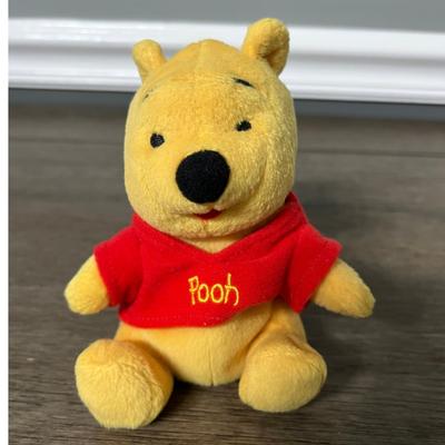 Disney Toys | Disney Mattel Winnie The Pooh Plush Stuffed Animal Pooh Bear Toy Kids Gift | Color: Red/Yellow | Size: Osbb