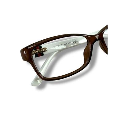 Gucci Accessories | Gucci Women's Havana Eyeglass Frames Style 3645 Rectangular Frame Brown White Lo | Color: Brown/White | Size: Os