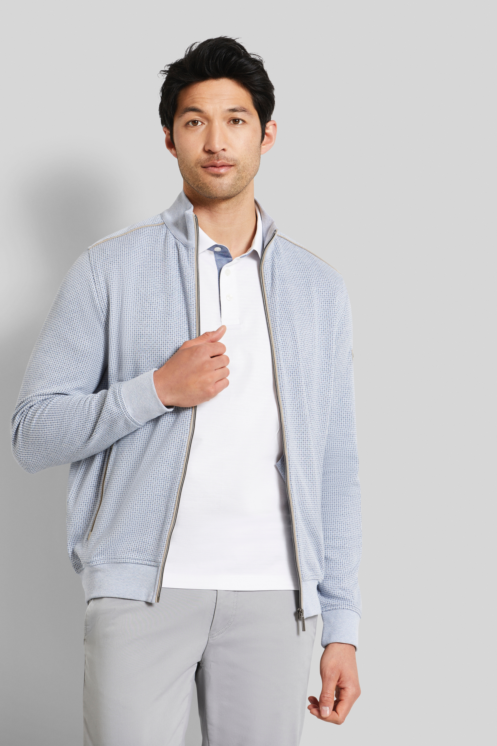 Bugatti Herren Sweatshirt mit Stehkragen Image