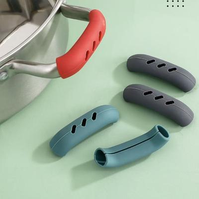 3 Pairs Silicone Anti-Scald Pot Handle Cover, Heat-Resistant and Wear-Resistant Kitchen Handle Protector for Saucepan, Steamer, Stockpot, and Hot Pot