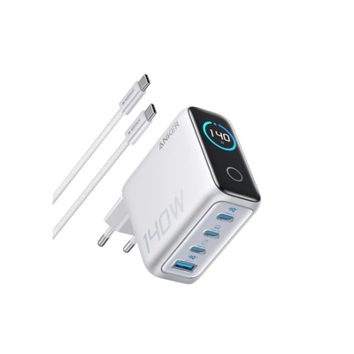 Anker Ladegerät (140W, 4-Port, PD 3.1) mit USB-C Kabel Image