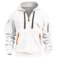 Per uomo Felpa con cappuccio Velluto a coste Felpa con cappuccio e zip corta Felpa con cappuccio tattica Nero Bianco Rosso Blu Cachi Con Cappuccio Semplice Cerniera Sport Outdoor Casuale Quotidiano