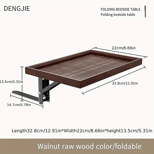 comodino pieghevole senza foratura invisibile portaoggetti per camera da letto in casa piccolo vassoio portaoggetti pieghevole